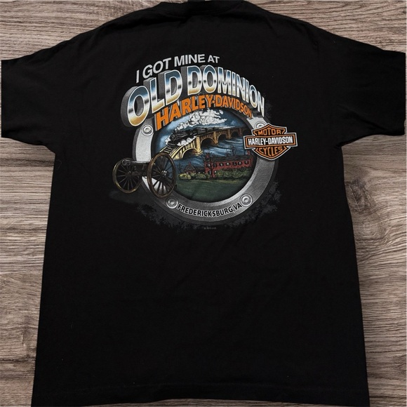 Harley-Davidson Black Old Dominion Tee - Picture 1 of 2